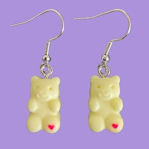 Yellow Bear Earrings